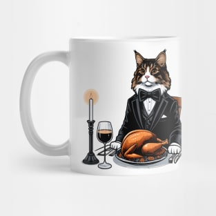 Maine Coon Thanksgiving Mug